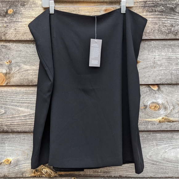 Eileen Fisher Dresses & Skirts - NWT Eileen Fisher Black Knee Length Straight Skirt